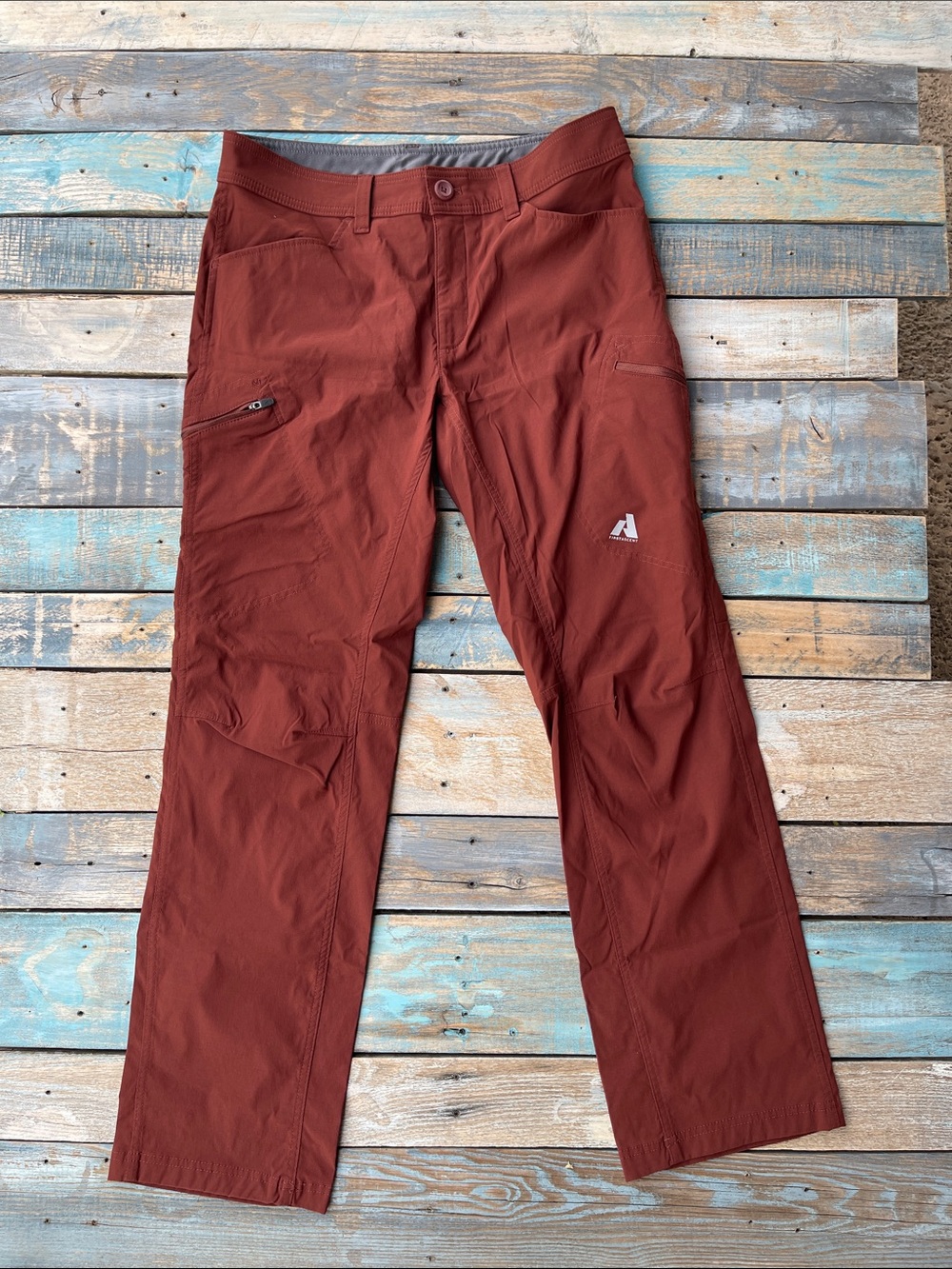 Eddie Bauer First Ascent Men's Stretch Outdoor Pants - Rust 33x32